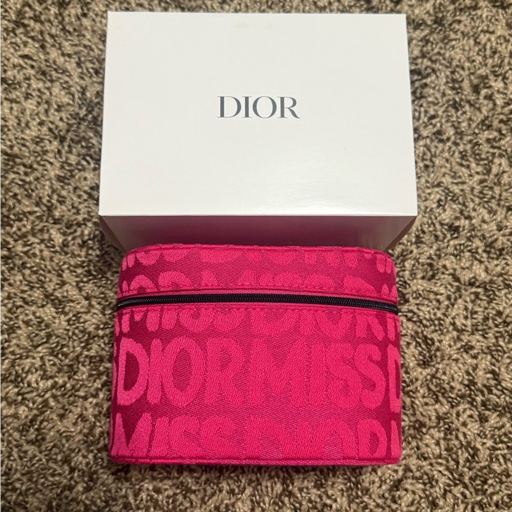 NEW Dior hot pink small vanity case